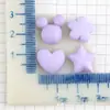 Materiais de Doces, Cola de Creme, Acessórios de Resina Coloridos, Estrelas de Cinco Pontas, Corações, Flores de Cinco Pétalas, Capas de Celular, Acessórios de Cabelo DIY, Presilhas