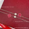 Collar Pulsera Burbuja OVNI V Oro Diamante Único Precisión CNC Estilo Cartier Oro Grueso 18K Sin Desvanecimiento Regalo para Novia o Pareja