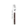 Acero Inoxidable 430 Mango de Uña de Sauce Cuchillo, Tenedor y Cuchara para Comida Occidental Vajilla Color Madera Cuchillo y Tenedor para Filete Francés Cuchara y Tenedor de Postre Juego de 5 Piezas