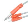 Cable de Electrodo a Clavija de Auriculares de 6.35mm Personalizado Cable de Zapatilla de Fisioterapia Uno a Dos Pines Cable de Masajeador