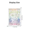 BR-JD508 Laser Colorido Lua Tarot Autoadesivo Pegador de Luz Solar Adesivo de Janela Adesivo Decorativo de Vidro para Casa