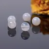 Ágata blanca natural cuentas redondas cuentas sueltas joyería hecha a mano diy cuentas de cristal ágata tejida pulsera collar accesorios