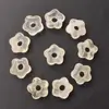 Componente Flor de Cinco Pétalas de Cristal 15mm Furo de 4mm Pingente Flor de Ágata Natural Joias Artesanais Charms para Roupas Fonte Atacadista
