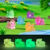 Micro-Paisaje Creativo Muñeca Unicornio Luminosa Jardinería Paisajismo Decoración DIY Accesorios Mini Adornos Pequeños