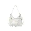 Bolsa Tote Estilo Coreano Retrô Artístico de Bolinhas Estilo College para Mulheres 2026 Nova Moda Versátil de Grande Capacidade Bolsa de Ombro
