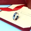 Anillo de Gipsofila Kajia Diamante Celebridad de Internet Anillo de Pareja de Acero de Titanio Joyería para Mujer Anillo de Diamante Clásico Eterno