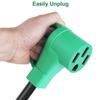 Cable de alimentación para RV con conector macho con cerradura L14-30P a conector hembra 14-50R con manija, 125/250 V, 10 AWG