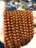 Casta Ming comercio ágata rojo cuentas sueltas de dinero al por mayor ágata rojo grabado cobre dinero cuentas sueltas pulsera accesorios diy al por mayor