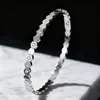 Pulseira de Aço Inoxidável Estilo Levemente Luxuoso Moda de Ponta Temperamento Europeu e Americano Versátil Hexagonal Inlaid Zircônio Pulseira de Aço Titânio Feminina