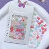 Manicura Color Mágico Aurora Color Mixto Lazo Resina Lazo de Cinta Larga Color Semitransparente Amor Lazo Multicapa Joyería