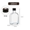 Botella de vidrio sellada para bebidas, venta al por mayor, 350 ml, transparente, pequeña, para vino, comida, café, leche, té, café helado.