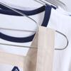 Percha de acero inoxidable para ropa infantil, para balcón, para secado en seco y húmedo, doble uso, con ranuras antideslizantes y soporte para ropa.