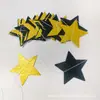 Decoración Colgante Estrella de Cinco Puntas Brillante de Amazon Transfronteriza Disco Colorido Arte Latte Decoración de Fiesta Suministros Decoración de Ambiente
