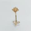 Europeo y americano transfronterizo Amazon pequeño súper picante uña del ombligo sexy hoja de rosa piercing corporal anillo del ombligo uña del ombligo