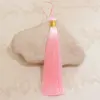 12cm cerrado hilo dorado Seda de Hielo Borla DIY hecho a mano hanfu cheongsam solapa de presión borla colgante adornos para oreja