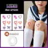 Pegatinas de Tatuaje de Corazón Magullado de Halloween Cicatrices Simuladas para Hombres y Mujeres Impermeables de Larga Duración Pegatinas de Heridas Falsas Pegatinas Faciales de Cosplay