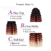 Wandcurlhair 20 Piezas 8 Pulgadas Nudo de Guisante Crochet para el Cabello Extensiones de Crochet a Mano para Mujeres Africanas Peluca de Dreadlocks