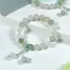 Pulseira de Cabana Verde Tianshan Natural Fabricante Atacado Cabana Verde Tianshan Jade Seda Dourada 8 Pulseira de Cabana Vermelha Fornecimento ao Vivo