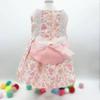 Vestido de princesa fino y fresco para perro de peluche, falda de verano para perro pequeño Bomei con oso VIP para mascota y gato