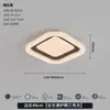 Luminária de teto para sala de estar em estilo minimalista italiano, luxo leve com toque de alta qualidade, luz principal criativa e grandiosa para o hall, formato retangular, proteção para os olhos, espectro completo