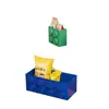 Caixa de Armazenamento com Absorção Magnética de Blocos de Montar Decoração de Geladeira de Cozinha Suporte de Armazenamento para Filme Plástico e Canudos Adesivo de Geladeira Adesivo Magnético Caixa de Armazenamento