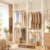 Perchero de suelo a techo, no requiere taladrar, extensible, adecuado para dormitorios, balcones y uso en interiores, con diseño reforzado y engrosado, para colgar ropa y almacenar artículos, producto transfronterizo