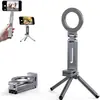 Soporte de trípode magnético para teléfono MagSafe, soporte magnético giratorio de 360 grados, diseño plegable de aluminio con ángulo ajustable, soporte de teléfono portátil para vlogging, viajes, entrenamientos en el gimnasio y uso de escritorio