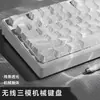 Teclado Mecánico Inalámbrico de Tres Modos con Línea de Contorno Personalizada y Set de Ratón para Niñas, Dedicado para Oficina, E-Sports y Gaming
