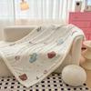 Serie Fresca de Invierno Estilo Ins Manta de Terciopelo de Leche Cachemira Manta con Cremallera Multifuncional Funda de Colcha Ropa de Cama para el Hogar