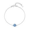 Suministro Directo Transfronterizo de Pulseras de Moissanita de Colores para Mujer, Joyería de Plata de Ley Imitación Simple y a la Moda D Color 1 Quilate Fábrica Venta al por Mayor