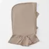 Turbante de Algodón Puro con Pedrería Transfronterizo, Gorro para Cubrir la Cabeza de Color Sólido, Estilo Étnico, Alta Elasticidad, Gorro Base de Doble Capa con Adorno Dorado