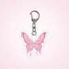Nuevo Llavero de Acrílico Colorido Mariposa Estilo Ins Primavera Alto Valor Colgante de Niña Linda Mejor Amiga Mismo Estilo