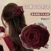 Presilha de Cabelo Flor Rosa Nuvem Super Fada para Mulheres, Estilo Novo de Alta Qualidade 2026, Pente para a Parte de Trás da Cabeça, Presilha para Coque, Presilha de Tubarão