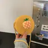 Nova Bolsa Infantil, Mochila Transversal Fofa para Bebê, Bolsa Redonda Pequena, Bolsa de Palha para Praia, Porta-Moedas Mini de Frutas, Transfronteiriça