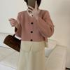 Cárdigan de punto estilo Chanel con cuello redondo retro a juego para mujer, otoño e invierno, nuevo abrigo de suéter suave y glutinoso de alta calidad.
