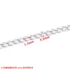 Nova corrente de lábios de prensa lateral em aço inoxidável joia DIY colar pulseira corrente fina moda requintada corrente solta