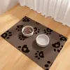 Alfombrilla de alimentación para mascotas de tierra de diatomeas más vendida transfronteriza, alfombrilla de comedor para gatos del hogar, a prueba de salpicaduras, antideslizante, resistente a la suciedad, alfombrilla de suelo fácil de limpiar