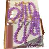 Brincos de Tarraxa Pulseira Colar Novo Traje de Joias Contas Violeta Chinês de Nicho Elegante e Elegante Brincos de Tarraxa Colar