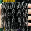 Suministrado directamente por el fabricante: cuentas redondas pequeñas de piedra natural, cuentas de arroz, cristal, turmalina, cuentas redondas de ágata, materiales hechos a mano para DIY, accesorios para pulseras