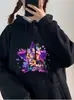 Sudadera con capucha de Huntrix con estampado de dibujos animados holgada extragrande unisex versátil larga