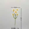 Ramo de Manzanilla Artificial Flores Falsas para Arreglos de Piso de Boda Decoración de Salón de Bodas Flores Artificiales de Plástico Arreglo Floral DIY