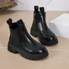Botines Chelsea de Moda para Mujer 2026 Nuevos Botas de Chimenea Otoño/Invierno Estilo Británico Botas Martin de Suela Gruesa Botines Delgados de Moda