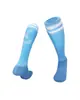 Meias de Futebol com Base de Toalha Espessa, Longas Respiráveis, Absorventes de Umidade, Antiderrapantes Esportivas, Meias de Futebol Infantil Listradas Acima do Joelho