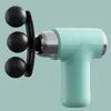Pistola de fascia de tres cabezales transfronteriza para el hogar mini masajeador pistola de fascia para el cuello multifuncional masaje cabeza de masaje profesional ligera