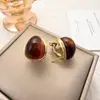 Pendientes de Trébol de Cuatro Hojas Maillard de Aguja de Plata Estilo Hong Kong Retro Elegantes Pendientes para el Trabajo Moda Femenina Lujo Ligero Pendientes de Gama Alta