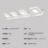 Luz frontal LED para espejo personalizada, lámpara de noche de acrílico, lámpara de maquillaje para baño giratoria ajustable de 360 grados, luz frontal cuadrada simple para espejo
