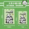 Porta Cartão de Panda Grande em ABS porta-cartão de estudante masculino e feminino fofo conjunto de certificados de cartas de jogo capa protetora comércio exterior Gola halter