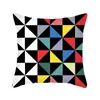Comercio exterior nuevo europeo simple funda de almohada creativa geométrica algodón funda de cojín fabricantes spot soporte producción de patrones