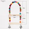 Brinquedos para Papagaios Suprimentos Escada Balanço Brinquedo para Pássaros Suporte Osso de Siba Fio Suporte para Pássaros Poste Argola Atacado