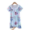 Pijama de Verano para Niñas con Encaje, Camisón de Manga Corta, Dibujos Animados, Bebé Kuromi, Ropa para Casa, Princesa Pequeña de Mediana Edad